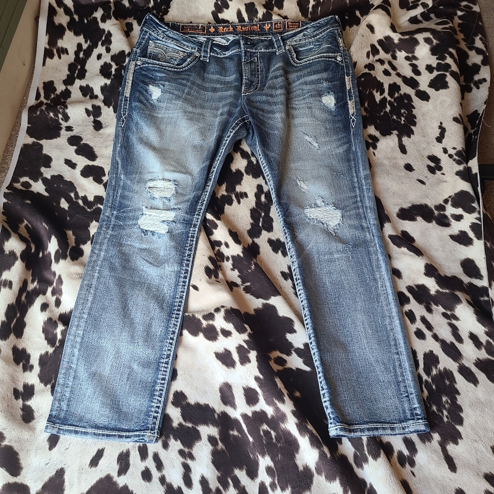 Men's Rock Revival Norman Straight Jeans